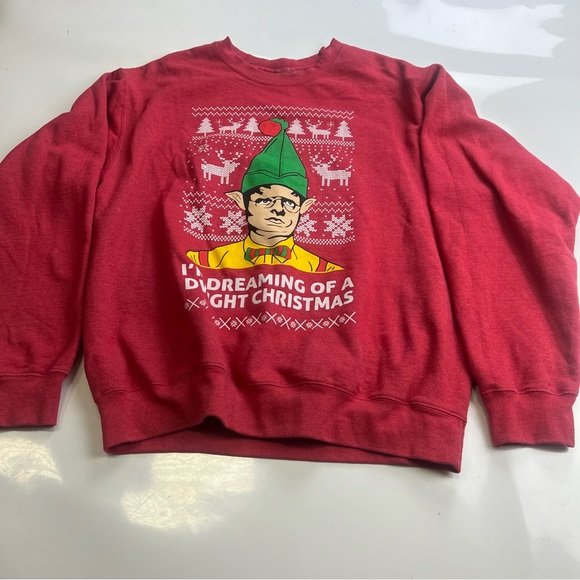 Other - men’s red Christmas sweatshirt L m125-48
